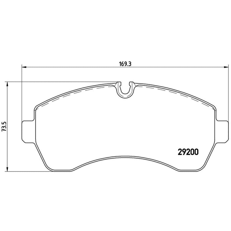 Brembo 4 x Front Brake Pad Set P50059G
