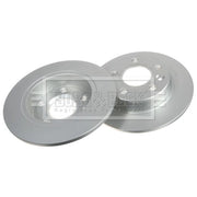 Borg & Beck 2 x Solid Rear Brake Discs BBD4213