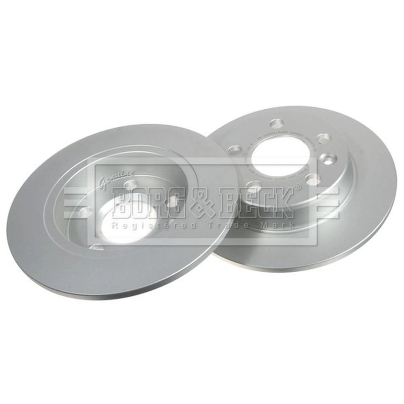 Borg & Beck 2 x Solid Rear Brake Discs BBD4213