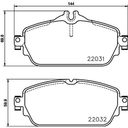 Mintex Front Brake Pad Set MDB3706