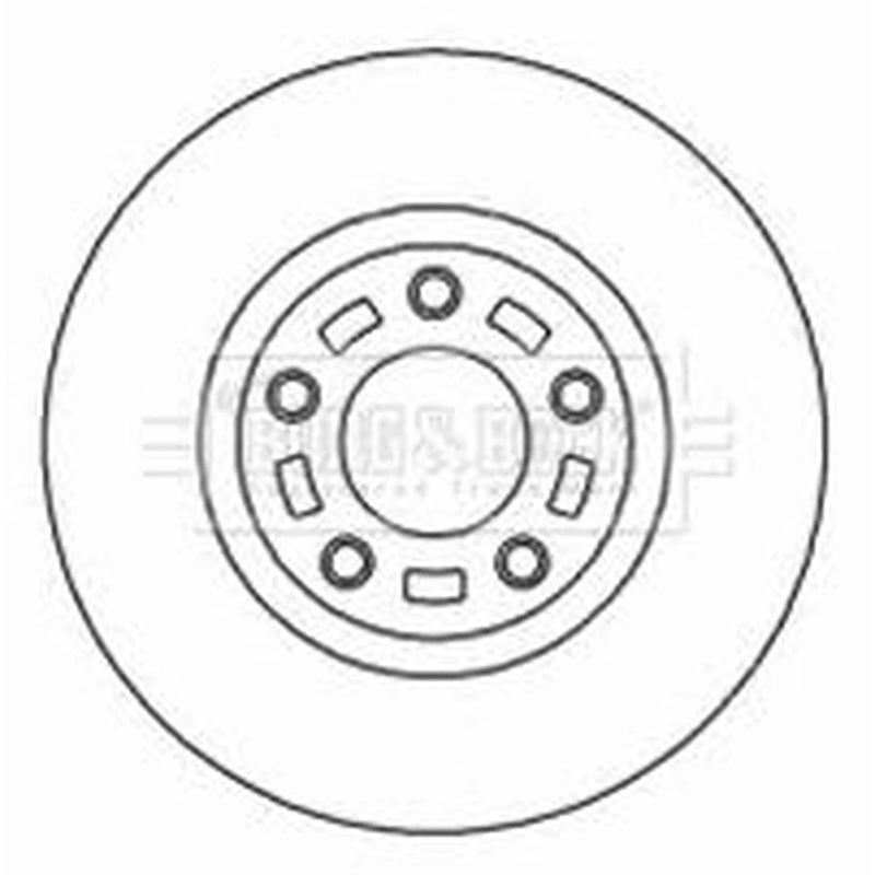 Borg & Beck 2 x Vented Front Brake Discs BBD4449