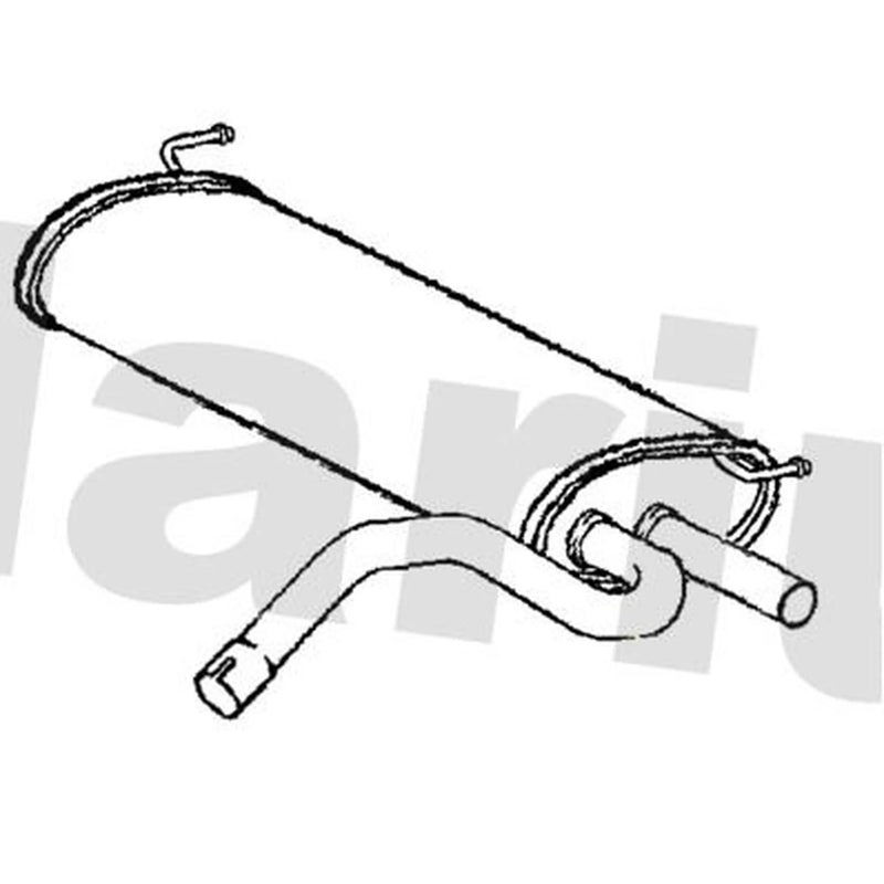 Klarius Box With Tail Pipe Rear VO467T