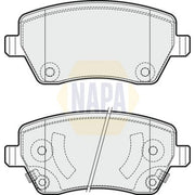 NAPA Front Brake Pad Set NBP1037