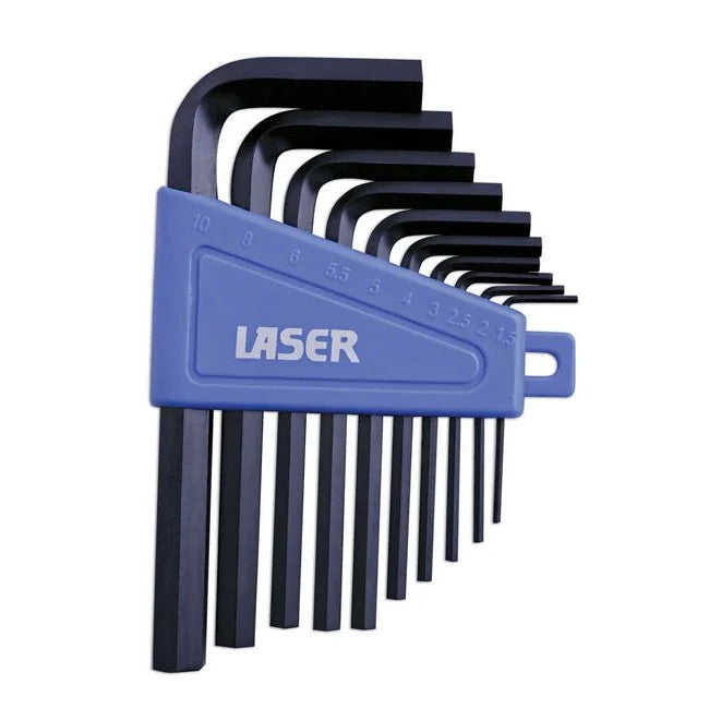 Laser Tools Metric Hex Key Set 10pc - PL