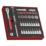 Teng Tools Socket Set 36 Pieces 3/8" Drive FOAM2