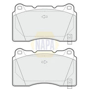 NAPA Front Brake Pad Set NBP1861