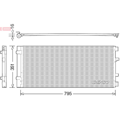 Denso Air Conditioning Condenser DCN23037