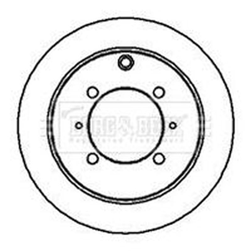Borg & Beck 2 x Solid Rear Brake Discs BBD4196