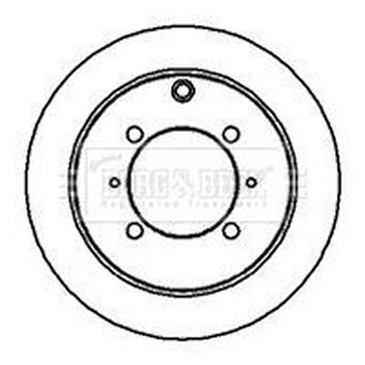 Borg & Beck 2 x Solid Rear Brake Discs BBD4196
