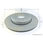 Comline 2 x Vented Rear Brake Discs ADC1749V