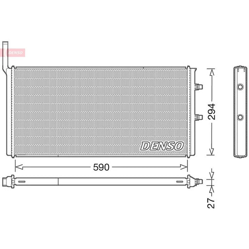 Denso Engine Radiator DRM05009