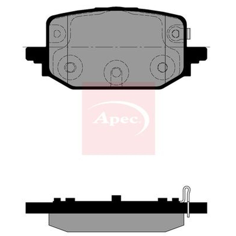Apec Rear Brake Pad Set PAD2489