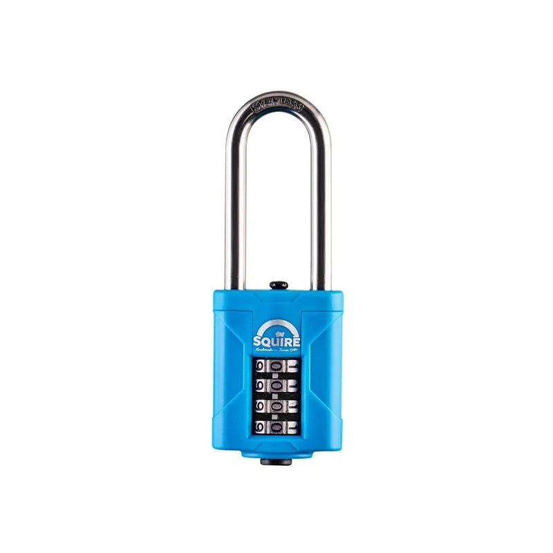 Squire CP50S25 Heavy-Duty Rustproof Marine Combi Padlock 50mm Long Shackle 63mm