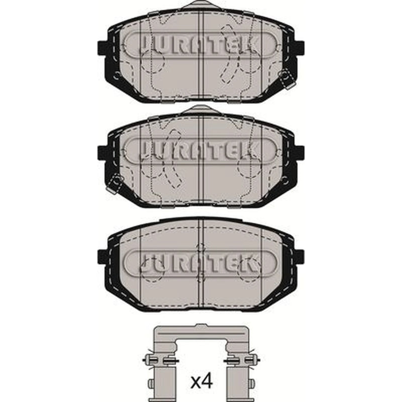 Juratek Front Brake Pad Set JCP4077