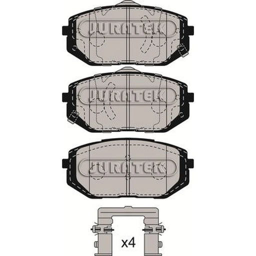 Juratek Front Brake Pad Set JCP4077