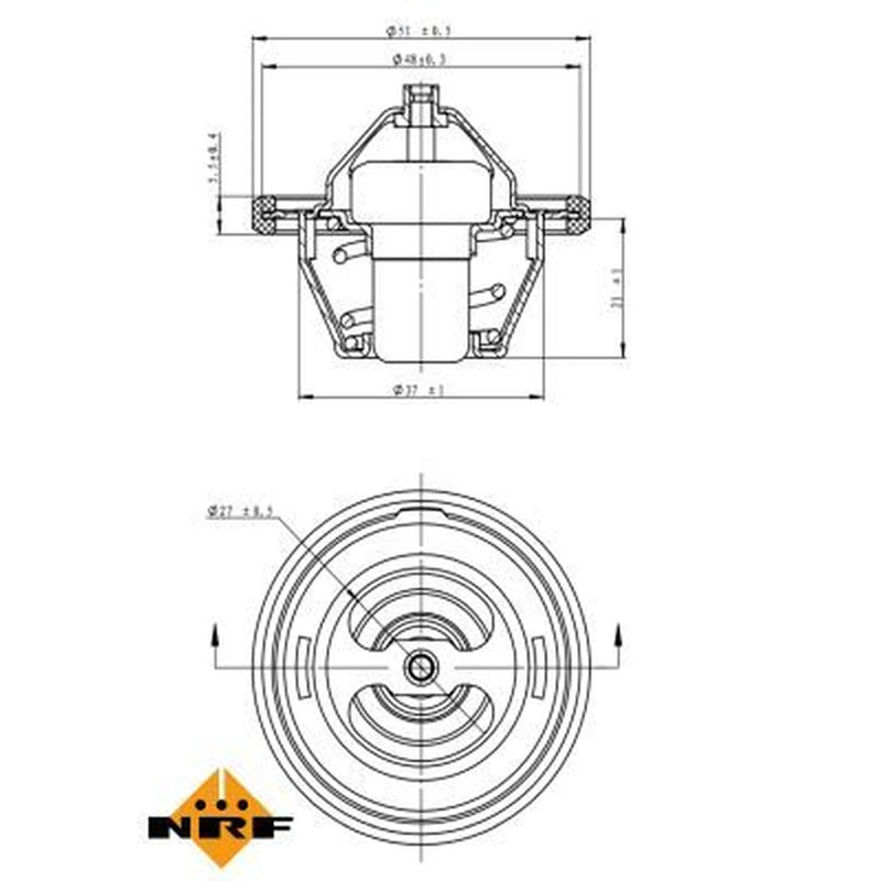 NRF Thermostat,Coolant 725154