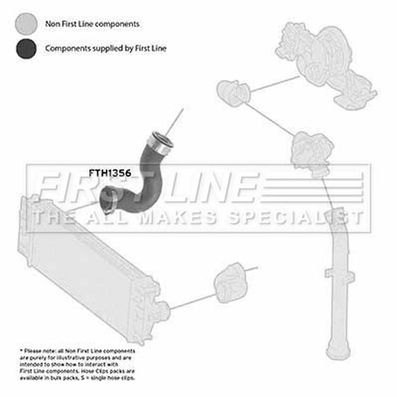 First Line Intercooler Turbo Charge Air Hose FTH1356