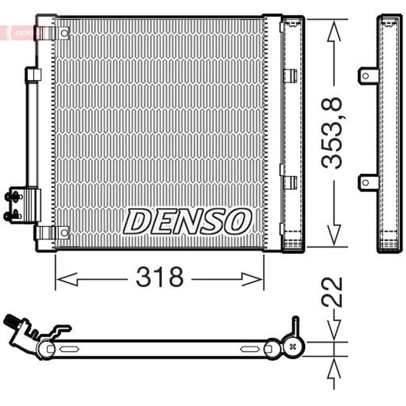 Denso Air Conditioning Condenser DCN99082