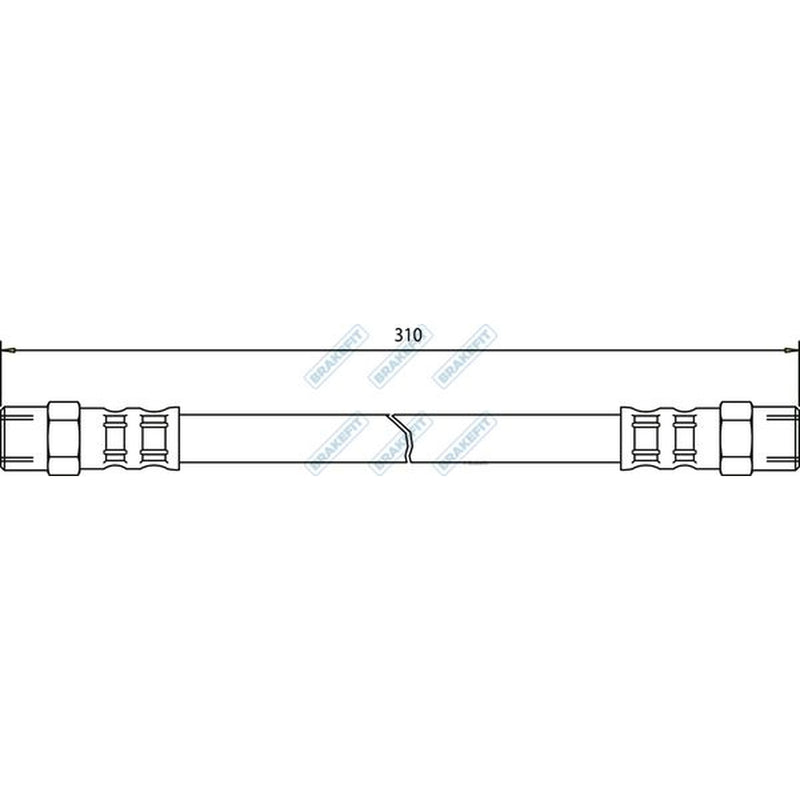 Apec Brake Hydraulic Hose Line Front BHO4020
