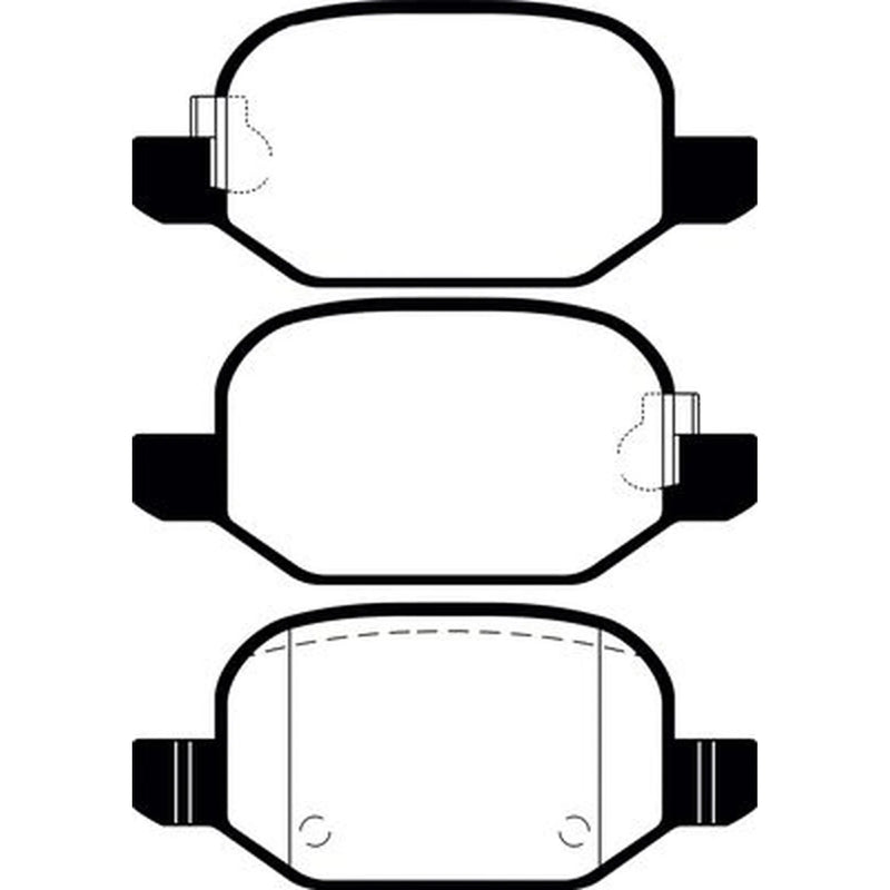Abtex Rear Brake Pad Set PLU2442