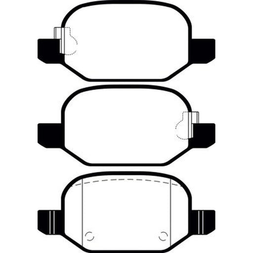 Abtex Rear Brake Pad Set PLU2442