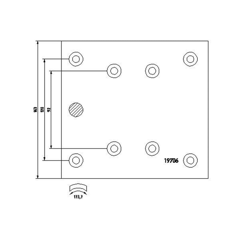 Textar Textar Cv Brake Lining Set 1970612
