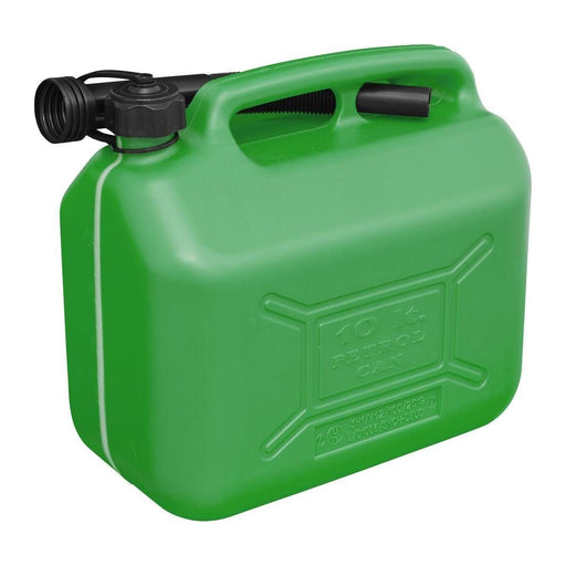 Sealey Fuel Can 10L Green JC10PG Sealey  - Town Parts