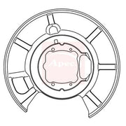 Apec Brake Disc Splash Guard Rear Right ASG1025