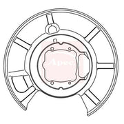 Apec Brake Disc Splash Guard Rear Right ASG1025