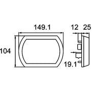 Hella Tail Light / Lamp LED Right 2NR 013 344-201