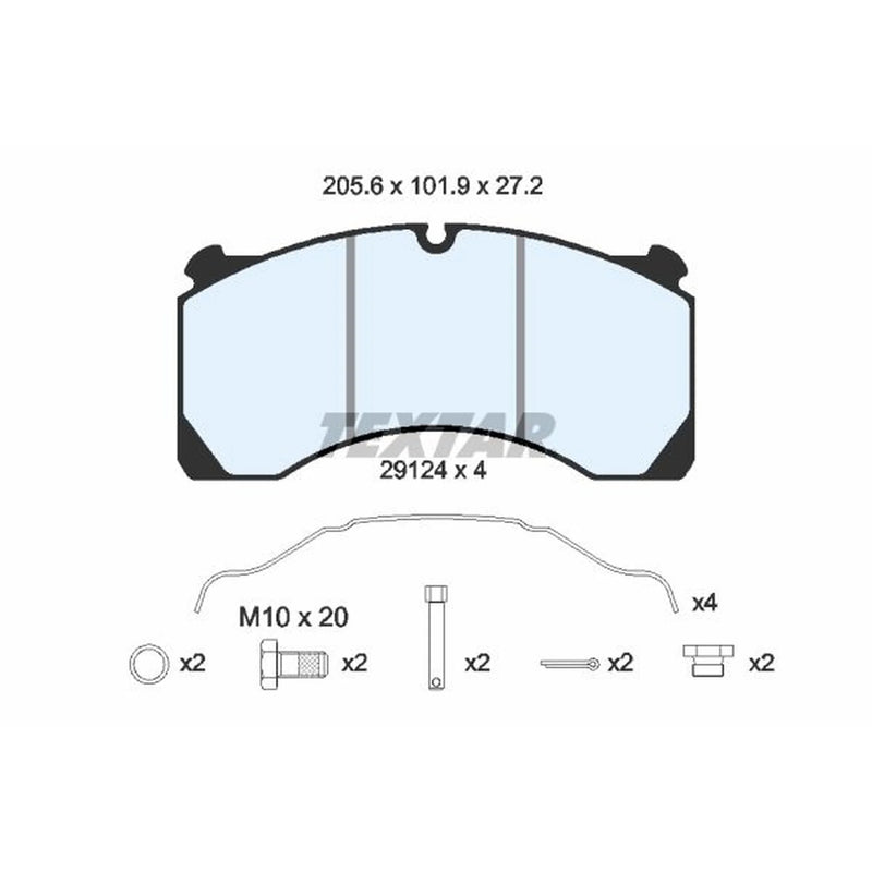 Textar Brake Pad Set 2912405