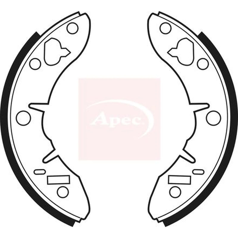 Apec Brake Shoe Set Axle Kit SHU142