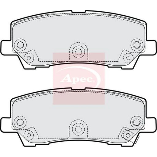 Apec Rear Brake Pad Set PAD2282