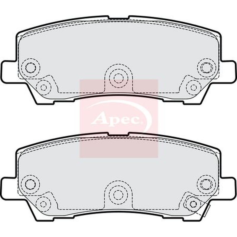 Apec Rear Brake Pad Set PAD2282