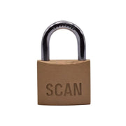 Scan Brass Padlock 40mm Keyed Alike Pack of 2 - BC0440KA2