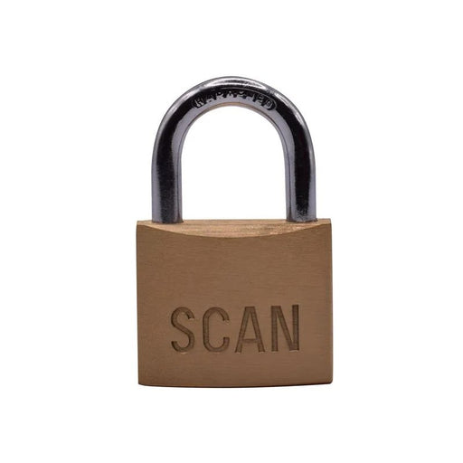 Scan Brass Padlock 40mm Keyed Alike Pack of 2 - BC0440KA2