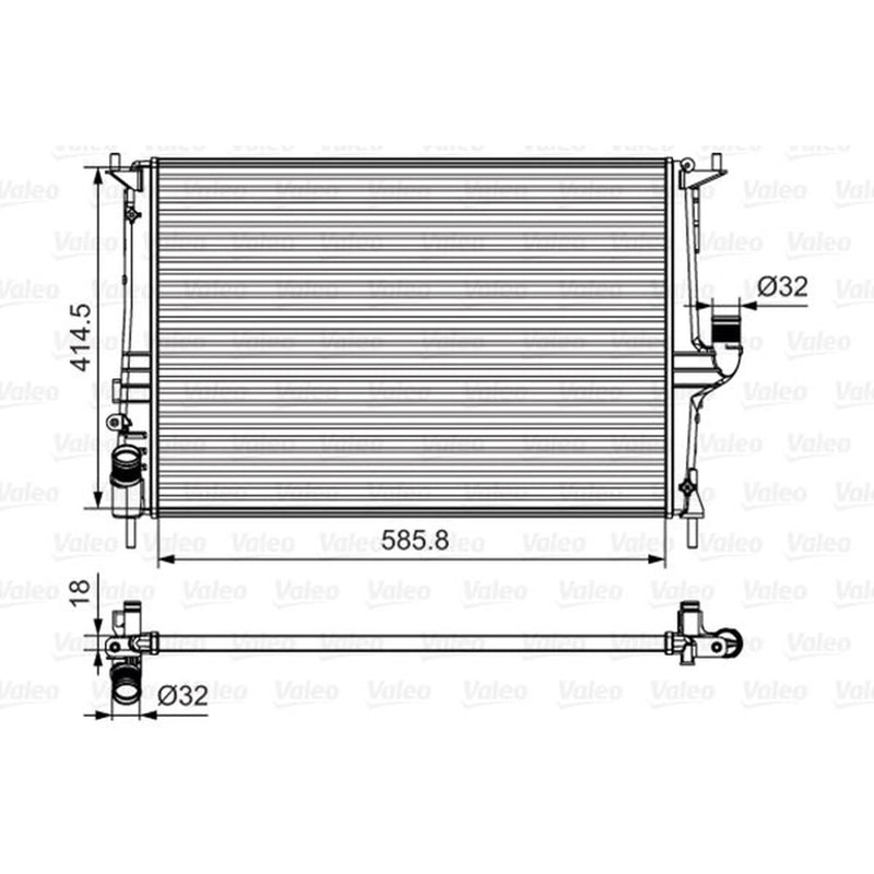 Valeo Engine Radiator 700801