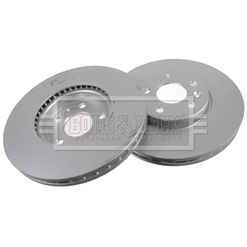 Borg & Beck 2 x Vented Front Brake Discs BBD5493