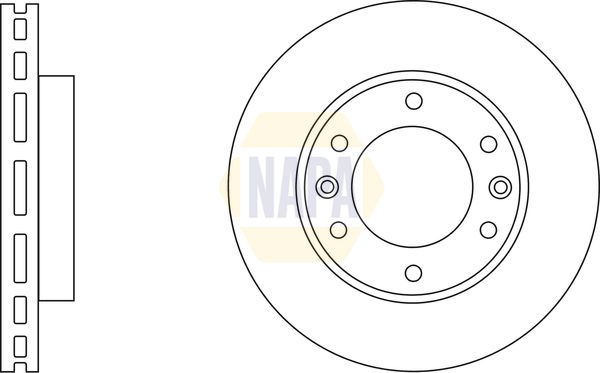 NAPA Front Vented & Rear Vented Brake Discs & Pads fits HYUNDAI KIA