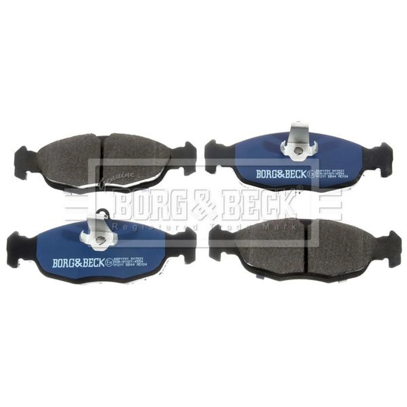 Borg & Beck 4 x Rear Brake Pad Set BBP1791