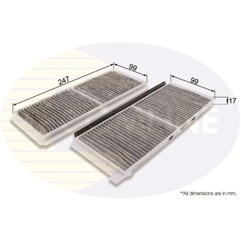 Comline Cabin Air Filter (Pollen Filter) EKF337A-2