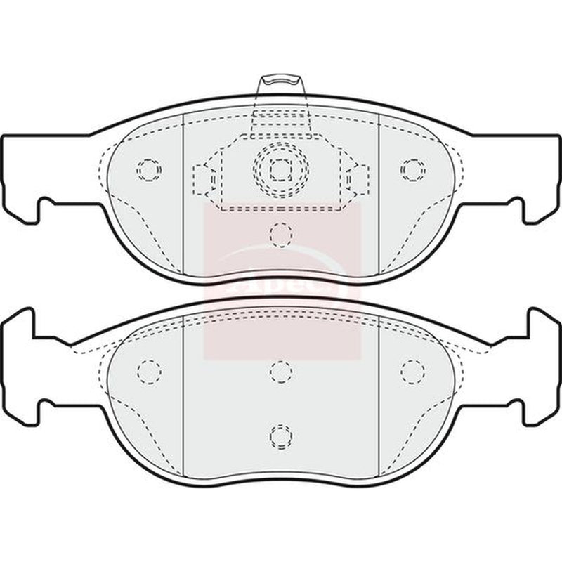 Apec Front Brake Pad Set PAD1051
