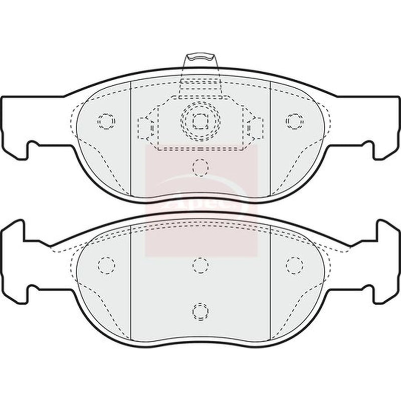 Apec Front Brake Pad Set PAD1051