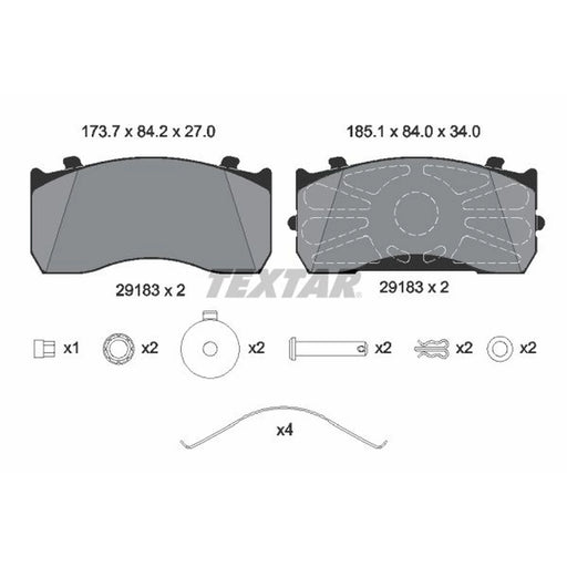 Textar Rear Brake Pad Set 2918302