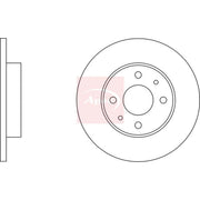 Apec 2 x Solid Rear Brake Discs DSK103