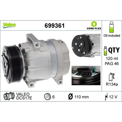 Valeo Air Conditioning Compressor 699361