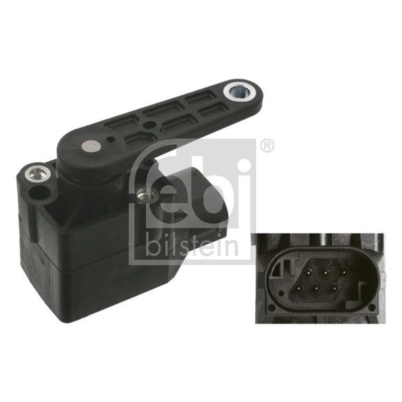 Febi Headlight Levelling Sensor Rear 6 Connectors 12V 37150