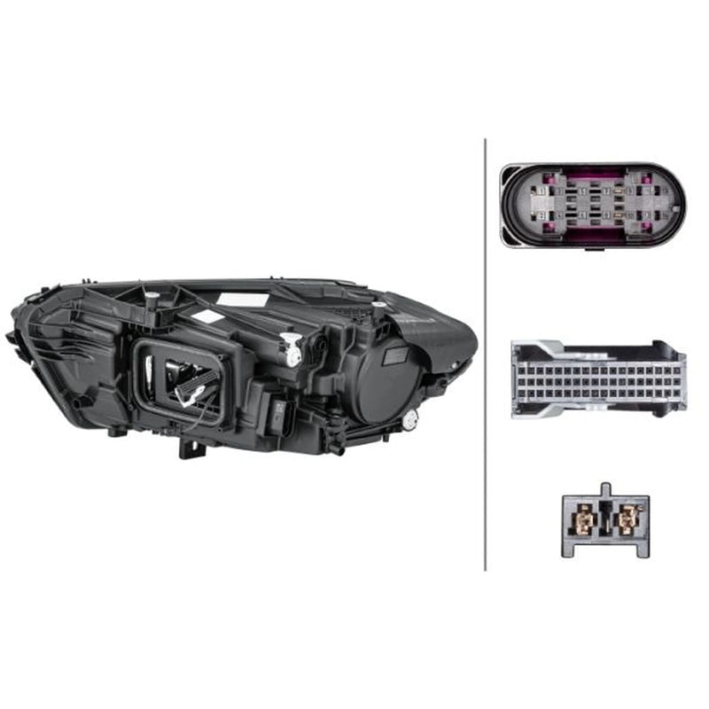 Hella Headlight Headlamp LED Right 1LX 015 091-841