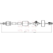 Apec Clutch Control Cable Pull CAB5036