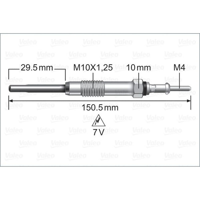 Valeo Diesel Engine Glow Plug 345261